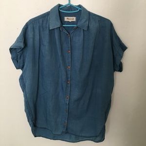Madewell Central Shirt in Bright Indigo (XXS)